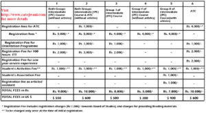 ca exam fee